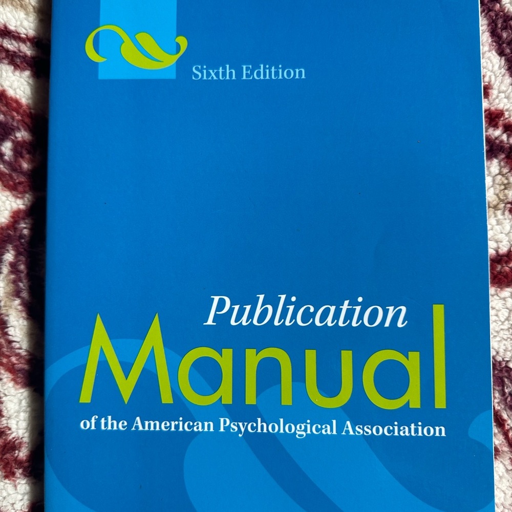 Blue and Green Publication Manual - Sixth Edition